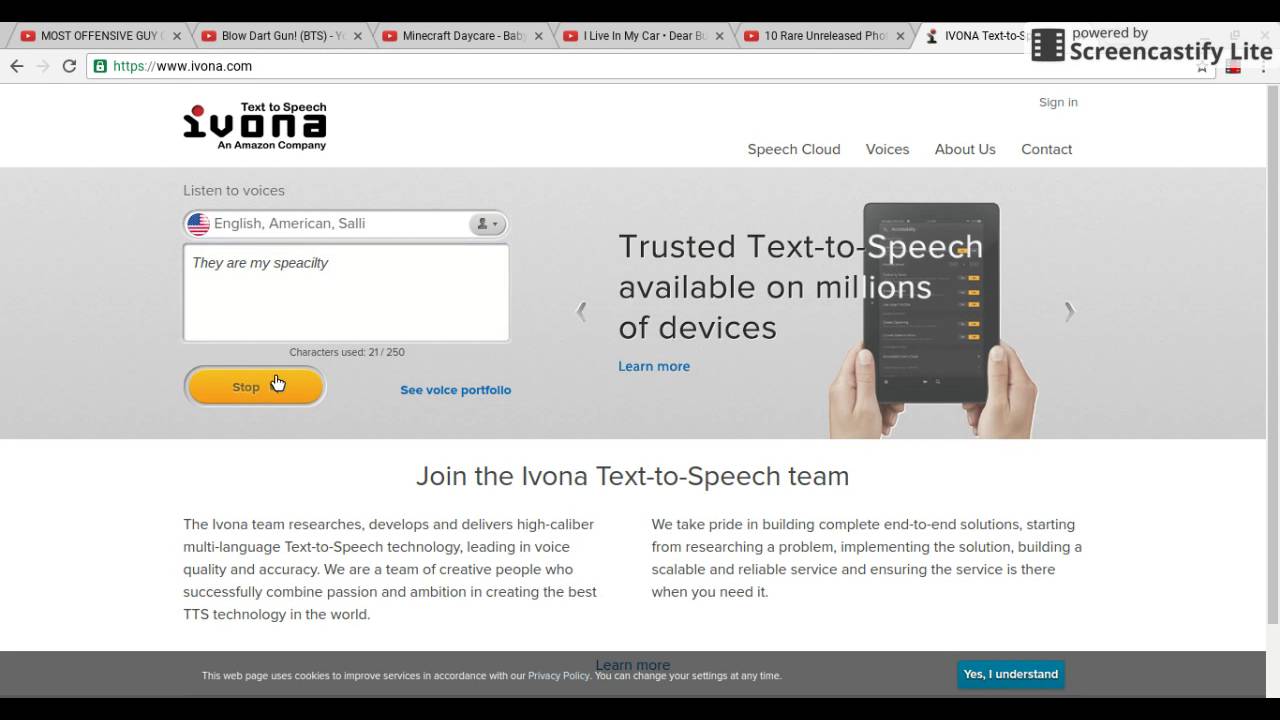 Ivona online text to speech free